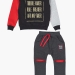 Спортивный костюм для мальчиков Mini Maxi, модель 6785, цвет черный/красный 