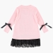 Платье для девочек Mini Maxi, модель 6904, цвет кремовый/розовый/черный 