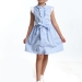 Платье для девочек Mini Maxi, модель 4563, цвет голубой/клетка 