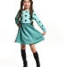Платье для девочек Mini Maxi, модель 7356, цвет бирюзовый 