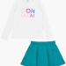 Комплект одежды для девочек Mini Maxi, модель 0901/0902, цвет бирюзовый 