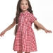 Платье для девочек Mini Maxi, модель 6329, цвет красный/клетка 