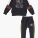 Спортивный костюм для мальчика Mini Maxi, модель 6882, цвет черный/хаки 
