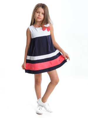 Платье для девочек Mini Maxi, модель 1740, цвет белый/коралловый