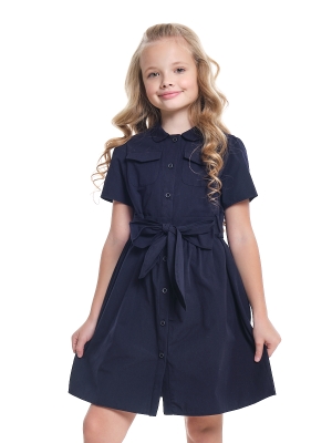 Платье для девочек Mini Maxi, модель 7650, цвет темно-синий