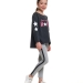 Спортивный костюм для девочек Mini Maxi, модель 3726/3728, цвет черный/меланж 