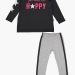 Спортивный костюм для девочек Mini Maxi, модель 3726/3728, цвет черный/меланж 