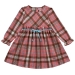 Платье для девочек Mini Maxi, модель 7351, цвет розовый/клетка 