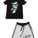 Комплект одежды для мальчиков Mini Maxi, модель 6451/6452, цвет черный/серый 