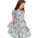 Платье для девочек Mini Maxi, модель 7495, цвет бирюзовый/мультиколор 