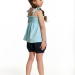 Комплект одежды для девочек Mini Maxi, модель 0816/0817, цвет голубой 