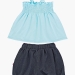 Комплект одежды для девочек Mini Maxi, модель 0816/0817, цвет голубой 