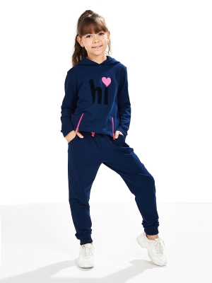 Спортивный костюм для девочек Mini Maxi, модель 3679, цвет синий