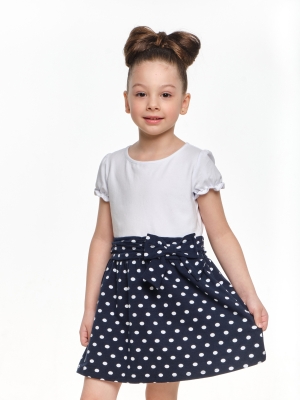Платье для девочек Mini Maxi, модель 1220, цвет белый/мультиколор