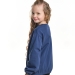 Свитшот для девочек Mini Maxi, модель 7453, цвет серый/синий 