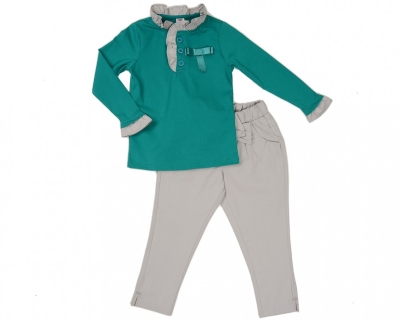 Комплект одежды для девочек Mini Maxi, модель 0422/0423, цвет бирюзовый