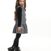 Платье для девочек Mini Maxi, модель 6181, цвет черный/клетка 