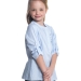 Рубашка для девочек Mini Maxi, модель 7044, цвет голубой/мультиколор 