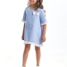 Платье для девочек Mini Maxi, модель 48332, цвет голубой 