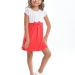 Платье для девочек Mini Maxi, модель 3144, цвет белый/коралловый 