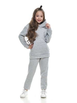 Спортивный костюм для девочек Mini Maxi, модель 7617, цвет серый/меланж