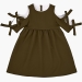 Платье для девочек Mini Maxi, модель 7479, цвет хаки 