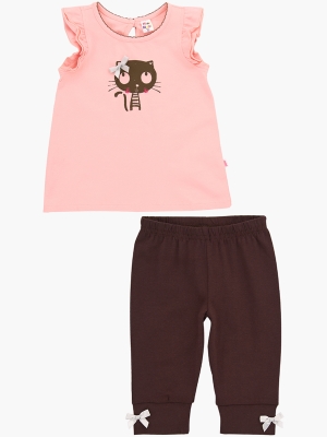 Комплект одежды для девочек Mini Maxi, модель 1727/3537, цвет розовый
