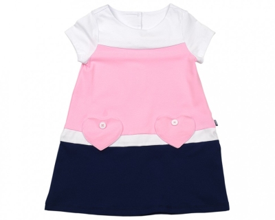 Платье для девочек Mini Maxi, модель 2646, цвет синий/розовый