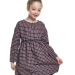 Платье для девочек Mini Maxi, модель 6820, цвет синий/бордовый/клетка 