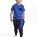 Комплект одежды для мальчиков Mini Maxi, модель 4086/4087, цвет синий/синий 