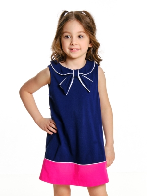 Платье для девочек Mini Maxi, модель 3357, цвет синий/малиновый