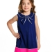 Платье для девочек Mini Maxi, модель 3357, цвет синий/малиновый 