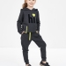 Спортивный костюм для девочек Mini Maxi, модель 3679, цвет черный/салатовый 