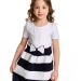 Платье для девочек Mini Maxi, модель 1412, цвет белый/синий 