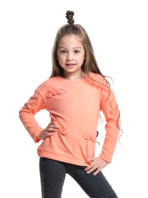 Свитшот для девочек Mini Maxi, модель 6184, цвет кремовый