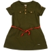 Платье для девочек Mini Maxi, модель 4430, цвет хаки/красный 