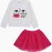 Комплект одежды для девочек Mini Maxi, модель 4016/4017, цвет белый/малиновый 
