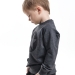 Свитшот для мальчиков Mini Maxi, модель 2477, цвет черный/меланж 