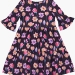 Платье для девочек Mini Maxi, модель 7642, цвет темно-синий/фиолетовый/мультиколор 