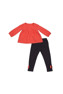 Комплект одежды для девочек Mini Maxi, модель 0889/0939, цвет коричневый