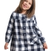 Платье для девочек Mini Maxi, модель 8069, цвет синий/клетка 