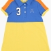 Платье для девочек Mini Maxi, модель 7029, цвет голубой/неон 