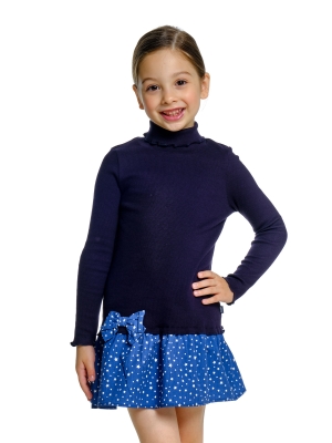Платье для девочек Mini Maxi, модель 2488, цвет синий/мультиколор