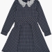 Платье для девочек Mini Maxi, модель 7331, цвет синий/белый/клетка 