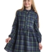 Платье для девочек Mini Maxi, модель 8077, цвет зеленый/клетка 