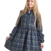 Платье для девочек Mini Maxi, модель 8077, цвет зеленый/клетка 