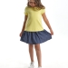 Платье для девочек Mini Maxi, модель 3017, цвет желтый/мультиколор 