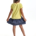 Платье для девочек Mini Maxi, модель 3017, цвет желтый/мультиколор 
