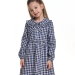 Платье для девочек Mini Maxi, модель 6140, цвет синий/черный/клетка 