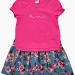 Платье для девочек Mini Maxi, модель 3307, цвет малиновый/мультиколор 